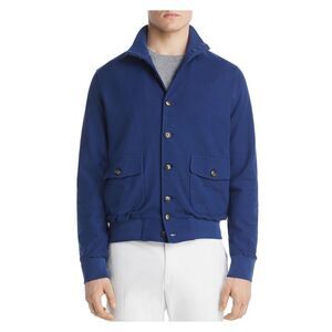 DYLAN GRAY Mens Navy Button Down Cotton Jacket XL